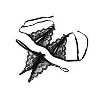 Mejorana Lencería Ropa Noche Señora Lencería Encaje G-String Sexy Mujeres Lencería Corsé Halloween, Le Noir, XL