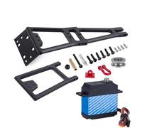 Mejoras Coches RC Para Axial Para SCX10 D90 Para TRX4 Para Capra 1/10 RC Cabrestante Servicio Camión Rescate Grúa Brazo Bricolaje Sobre Orugas Para LCG Chasis(A Tow Truck Servo)
