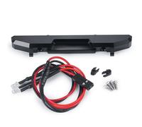 Mejoras Coches RC Para Axial Para SCX24 Para AXI00002 Para Wrangler 1/24 Parachoques Trasero Delantero Metal Decoración Luz RC Crawler Car Truck Model Upgrade Parts(Rear)