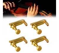 Mejore su interpretación del violín con 4 afinadores finos dorados de tamaño 1/2