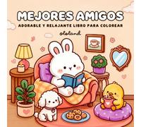 Mejores Amigos: Adorable y Relajante libro para Colorear