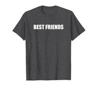 Mejores Amigos Camiseta, Hombre, Jaspeado Oscuro, XL
