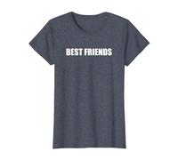 Mejores Amigos Camiseta, Mujer, Azul Jaspeado, XL