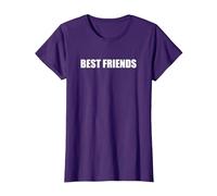 Mejores Amigos Camiseta, Mujer, Morado, L