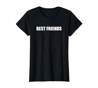 Mejores Amigos Camiseta, Mujer, Negro, 3XL
