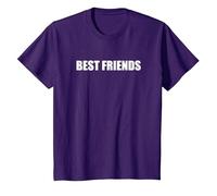 Mejores Amigos Camiseta, Niños, Morado, 3 años