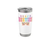 Mejores amigos de playa Vaso térmico de acero inoxidable de doble pared