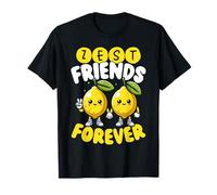 Mejores Amigos de Zest Friends Forever Cute Lemon Pun Camiseta