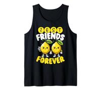 Mejores Amigos de Zest Friends Forever Cute Lemon Pun Camiseta sin Mangas