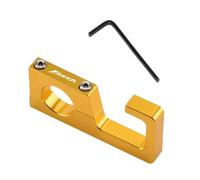 Mejores Ganchos Almacenamiento de Motocicleta Abrazadera de Soporte de Gancho para Casco de Cilindro CNC para Accesorios de Motocicleta FZ1, FZ6, FZ8, 150, 250, 400 y 1000(Gold)