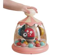 Mejores Juguetes De Prensa Y Rotación Para Bebés - Juguete Interactivo Para Presionar Y Hacer Por 1 Año Y Más | Juguetes De Despertar Educativos Coloridos - Juguete De Carrusel Musical Giratorio Para