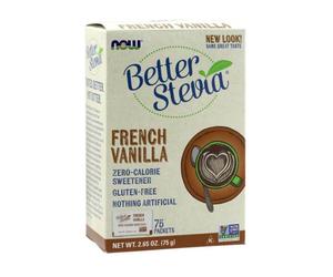 Mejores paquetes de Stevia, Vainilla Francesa - 75 paquetes