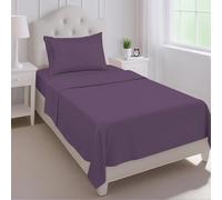 Mejoroom Juego de Funda de edredón de Microfibra Suave, Bolsillos Profundos, hipoalergénico, sin Arrugas, Transpirable, Resistente a la decoloración, 3 Piezas (Individual, Morado)