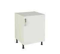 Meka-Block K-1401-BCO - Módulo de Cocina bajo 1 Puerta, Color Blanco Soft