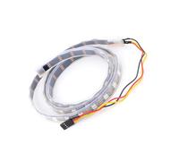 Mekalero 5050 - Cinta de luz LED de 5 V, color de ensueño, 1 m, cinta de iluminación flexible con controlador IC integrado para efectos decorativos de habitación y estantes
