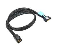 Mekalero Cable de datos PCIe SFF-8654 4I 38P macho a SFF-8654 4I 38P macho con transmisión de doble blindaje para accesorios de servidor, línea de datos de host industrial