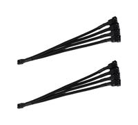 Mekalero Cables de extensión divisor de ventilador PWM de 26 cm, 4 pines, 1 a 1/2/3/4 PWM con control de velocidad inteligente y compatibilidad universal, conectores Pwms de ventilador