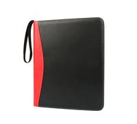 Mekalero Carpeta de almacenamiento de tarjetas coleccionables con 900 bolsillos, 9 páginas de bolsillo con cremallera alrededor, álbum de poliuretano con correa de muñeca para colecciones TCG