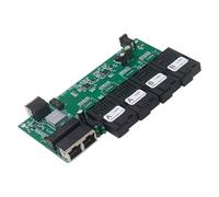 Mekalero Convertidor Opt de fibra de velocidad rápida de 1,25 Gbps, 4 fibras, 3 puertos Ethernet, modo único, soporta transceptor de 20 km, extensor Ethernet remoto