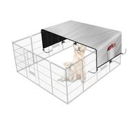 Mekalero Cubierta extra gruesa para perro Oxford 210D que garantiza un bloqueo solar eficaz y una función resistente a la intemperie durante todo el año, techo de perrera de mascotas de secado rápido