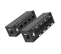 Mekalero Extensor auditivo profesional RJ45 a 4 de 3 pines DMX512 sobre RJ45 para configuraciones en vivo y música, no necesita unidad de sonido de grado de estudio