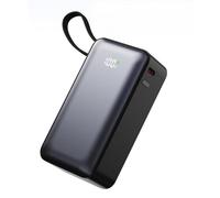 Mekalero Funda para batería externa con cable tipo C adjunto, carcasa de ABS de durabilidad, sin baterías, ideal para aficionados, juego de instituciones de energía móvil