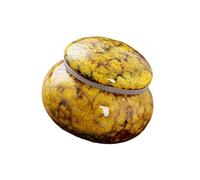 Mekalero Handcrafts - Urna de cerámica para guardar cenizas humanas y seres queridos, caja de cremación de tamaño pequeño