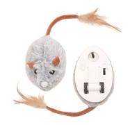 Mekalero Juguete de animales en movimiento alimentado por USB para gatos que fomenta la actividad con acciones y sonidos impredecibles, juguete de movimiento aleatorio