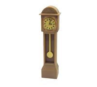 Mekalero Reloj antiguo en miniatura para abuelo, decoración de casa de muñecas, accesorios para fotografía y sala de estar, modelo de reloj de piso
