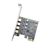 Mekalero Tarjeta adaptadora PCIe USB tipo C de 4 puertos que ofrece funcionalidad Plug and Play en sistemas operativos modernos, tarjeta USB C