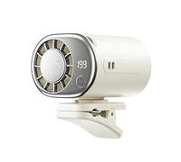 Mekalero Ventilador de clip con cabezal giratorio de 360 grados y enfriamiento rápido y rotación de 360 grados para rotación portátil en interiores y exteriores