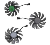 Mekalero Ventilador de refrigeración para tarjeta gráfica de 4 pines DC12V para RTX3070ti 3080 3090, gestión eficaz del calor en sistemas informáticos T129215SU Ventilador de tarjeta gráfica de