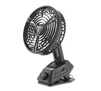 Mekalero Ventilador portátil recargable con clip que funciona con pilas, escritorio privado para carrito de golf al aire libre, escritorio privado