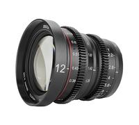 MEKE 12 mm T2.2 Gran Apertura Enfoque Manual Baja Distorsión 4K Mini Cine Lente para Micro Cuatro Tercios M43 MFT Compatible con Olympus Panasonic Lumix BMPCC 4K Zcam E2 GH5 GH6 GH7