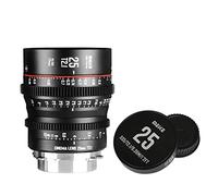 MEKE Lente de cine de enfoque manual T2.1 Super 35 Prime de 25 mm para cámara Cine de montaje PL, compatible con C700 PL, ARRI Amira, Alexa Mini, etc.