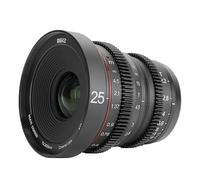 MEKE Lente Mini Cine 4K de 25 mm de gran apertura con enfoque manual de baja distorsión para montaje Micro Cuatro Tercios compatible con cámaras Olympus Panasonic Lumix y BMPCC 4K Zcam E2