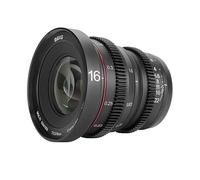 MEKE Lente Mini Cine 4K de gran apertura T2.2 de 16 mm con enfoque manual Prime de baja distorsión para Micro Four Thirds M43 MFT Mount compatible con cámaras Olympus/Panasonic Lumix y BMPCC 4K Zcam