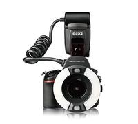 MEKE MK-14EXT-N I-TTL - Anillo de Flash para Nikon D7100, D7000, D5200, D5100, D5000, D3200, D3100, D90, D300S D600 con lámpara LED AF