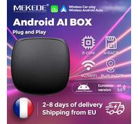 MEKEDE Android Universal Smart AI Box Plug and Play inalámbrico Carplay AUTO OEM módulo de actualización de pantalla compatible con BT5.0 4G LTE SS-CPQ62