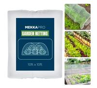 MEKKAPRO Tela Mosquitera XL - Mosquitera Exterior Jardín 3 m x 3 m - Red Antimosquitos Antipájaros Árboles Frutales Plantas Invernadero Plagas - Malla Huerto contra Insectos