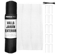 MEKKAPRO Valla jardín Exterior 2,1 × 27,4m, Malla jardín y Malla ocultación Red antipájaros Redes para Plantas, terrazas o privacidad balcón, protección Exterior contra Animales, Perros y gallinas