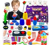 Mekkyes Juego de Magia - 80+ Trucos de Magia para Niños Juegos Infantiles con Varita Mágica e Instrucciones, Increíble Juguetes Regalo Ideal para Niños 3-12 Años