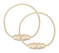 MEKLITRZ Alzapaños Magnéticos Cortinas, Paquete 2, Estilo Moderno Simple, 8 Opciones Color, Soportes Magnéticos Decorativos Cortinas for Hogar Hotel Oficina Decoración Cortinas(Beige)