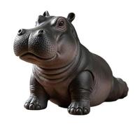 MEKLITRZ Figura De Resina De Hipopótamo De Yoga Torpe - Estatua De Meditación Caprichosa, Atención Plena for Mujeres, Mamá, Esposa, Adorno De Escritorio Zen(Type B)