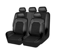 MeKnMoney 9 Piezas Coche Fundas Asientos para Opel Corsa d 2007-2024 2025 2026, Delanteros Traseros Seat Cover Protectores Accesorios,E/Black