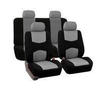 MeKnMoney 9 Piezas Coche Fundas Asientos para Seat Arona KJ 2018-2026, Delanteros Traseros Seat Cover Protectores Accesorios,B/Black Grey