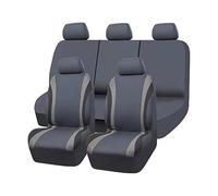 MeKnMoney 9 Piezas Funda Asiento Coche para B-MW X1 iX1 U11 2022 2023 2024 2025 2026, Delanteros Traseros Protectores Interior Accesorios, H/Black Gray