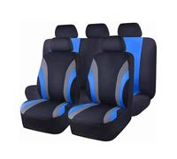 MeKnMoney 9 Piezas Funda Asiento Coche para B-MW X1 iX1 U11 2022 2023 2024 2025 2026, Delanteros Traseros Protectores Interior Accesorios, E/Blue