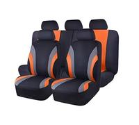 MeKnMoney 9 Piezas Funda Asiento Coche para B-MW X1 iX1 U11 2022 2023 2024 2025 2026, Delanteros Traseros Protectores Interior Accesorios, G/Orange