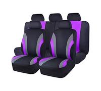 MeKnMoney 9 Piezas Funda Asiento Coche para B-MW X1 iX1 U11 2022 2023 2024 2025 2026, Delanteros Traseros Protectores Interior Accesorios, F/Purple
